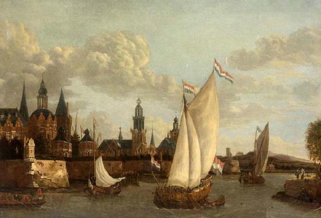 Jacobus Vrel Capriccio View of Haarlem